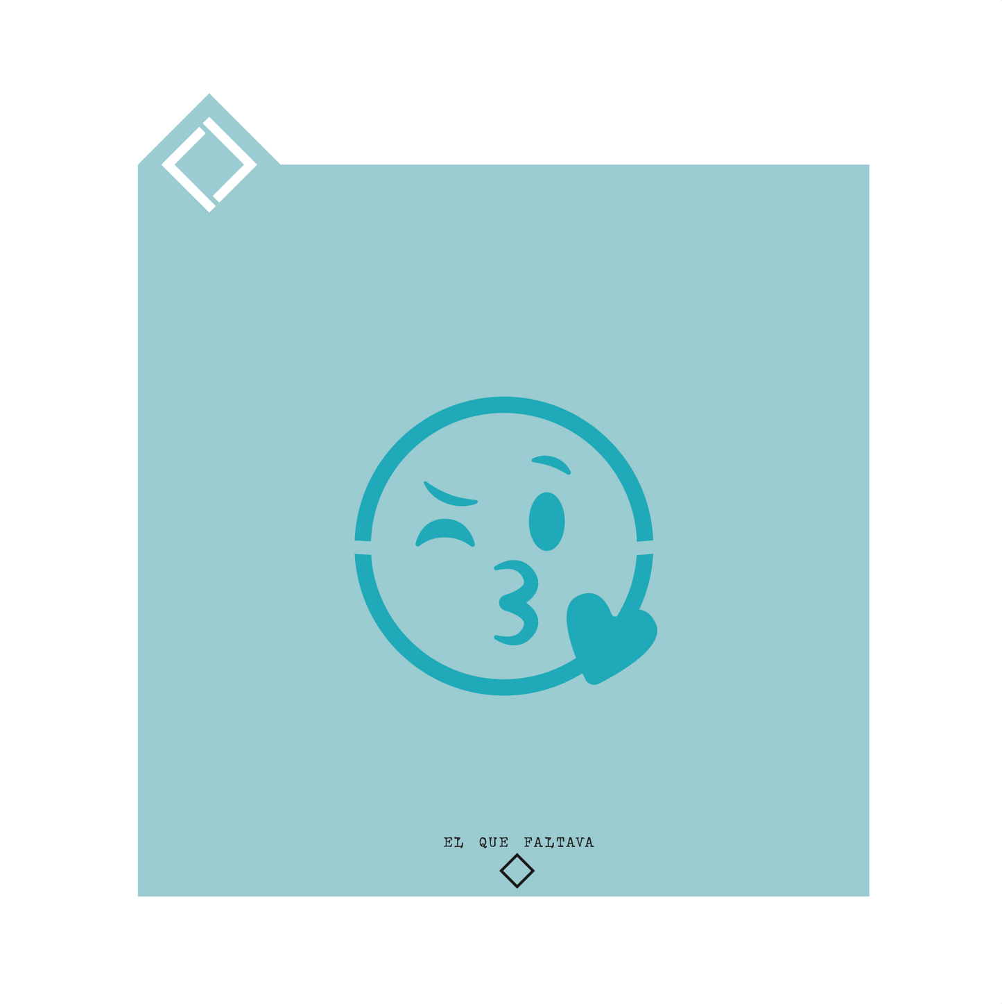 Plantilla para galletas - Emoji Beso