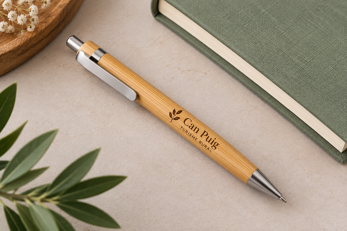 Bolígrafo de Bambú Personalizado para Empresas y Eventos