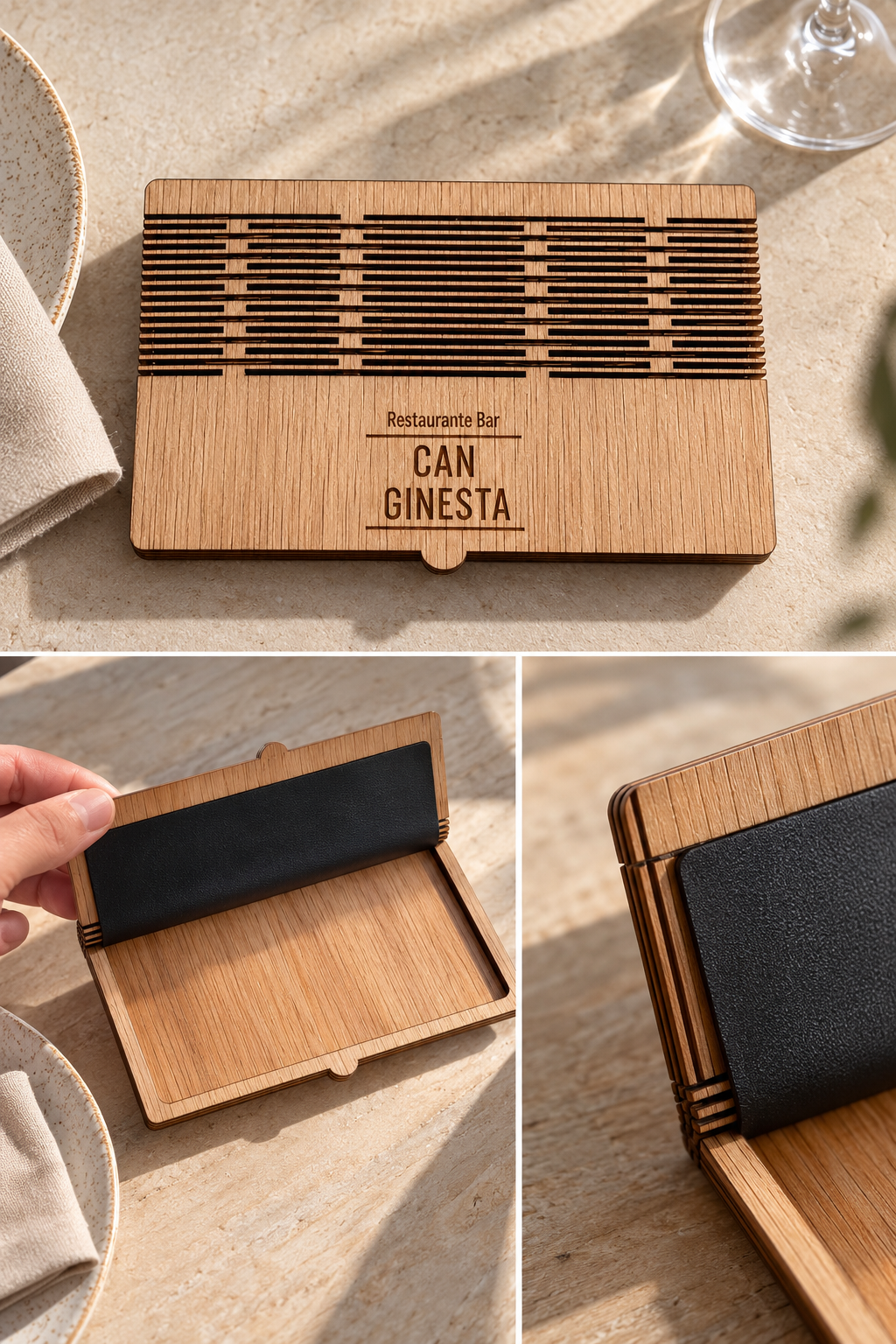Porta Cuentas de Madera con Tapa Personalizado 11 x 18 cm horizontal