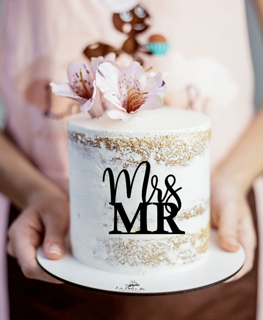 Lettering / Aplique - Mrs & Mr