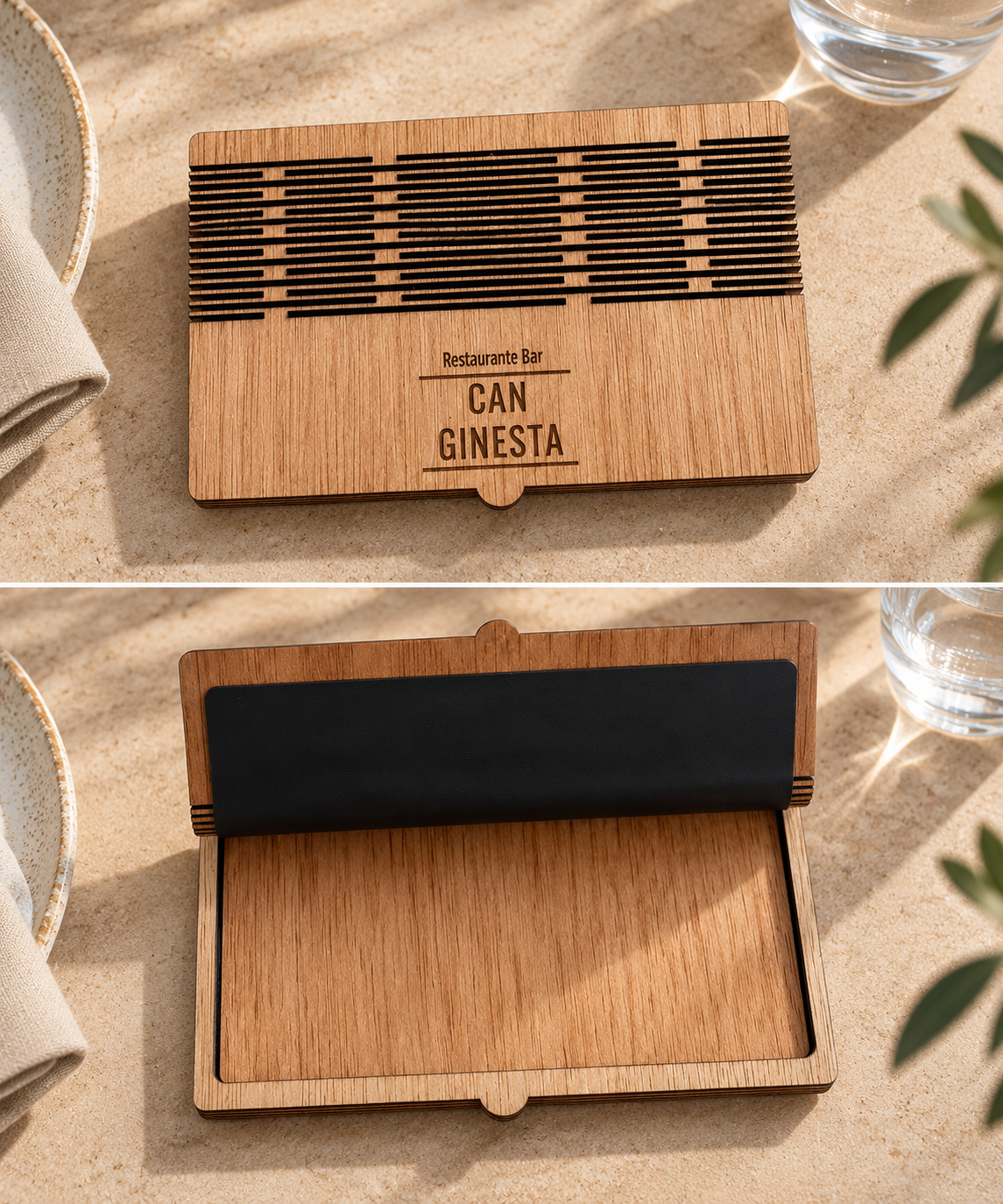Porta cuentas personalizado resistente con cuero reforzado