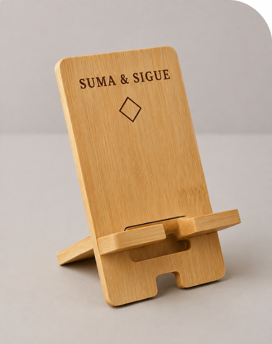SOPORTE MÓVIL PERSONALIZADO REGALO EMPRESA. MENSAJE MOTIVADOR