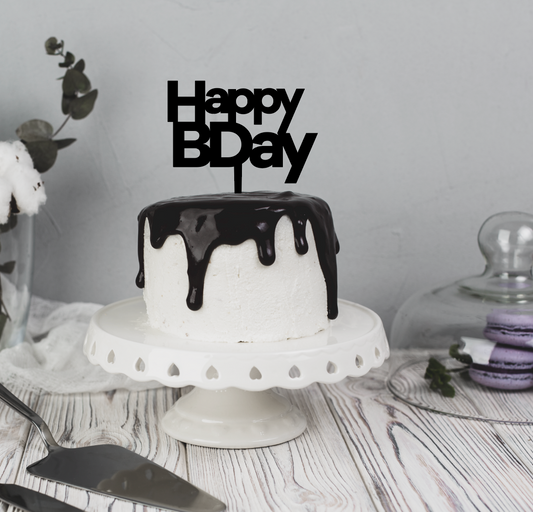 Cake Topper - Happy Birthday 02