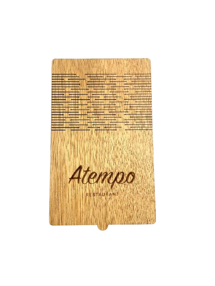 Porta Cuentas de Madera Personalizado con Apertura Vertical 11 × 18 cm