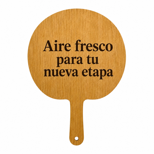 Abanico madera personalizado